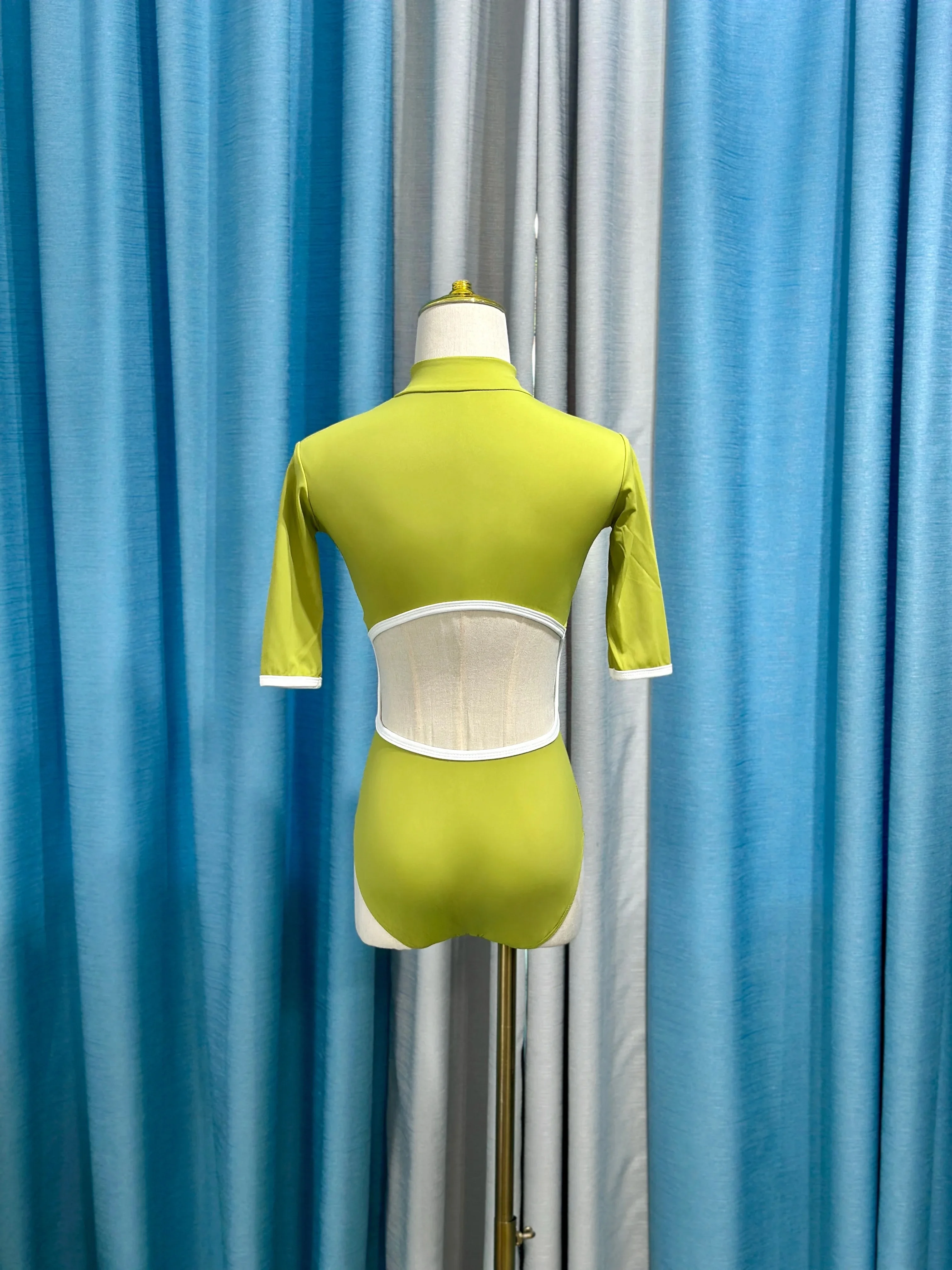 Ballett-Trikot für Damen, hochwertiger Tanz-Overall mit Reißverschluss, neues Modell für Erwachsene, ideal für den täglichen Ballett- und Yoga-Training. – Detail 11