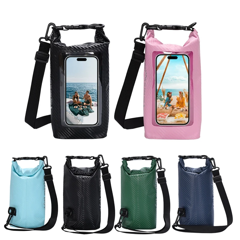 2L/5L Swimming Waterproof Dry Bag,Mobile Phone Waterproof Dry Bag for Trekking Drifting Rafting Surfing Boating Storage Bag