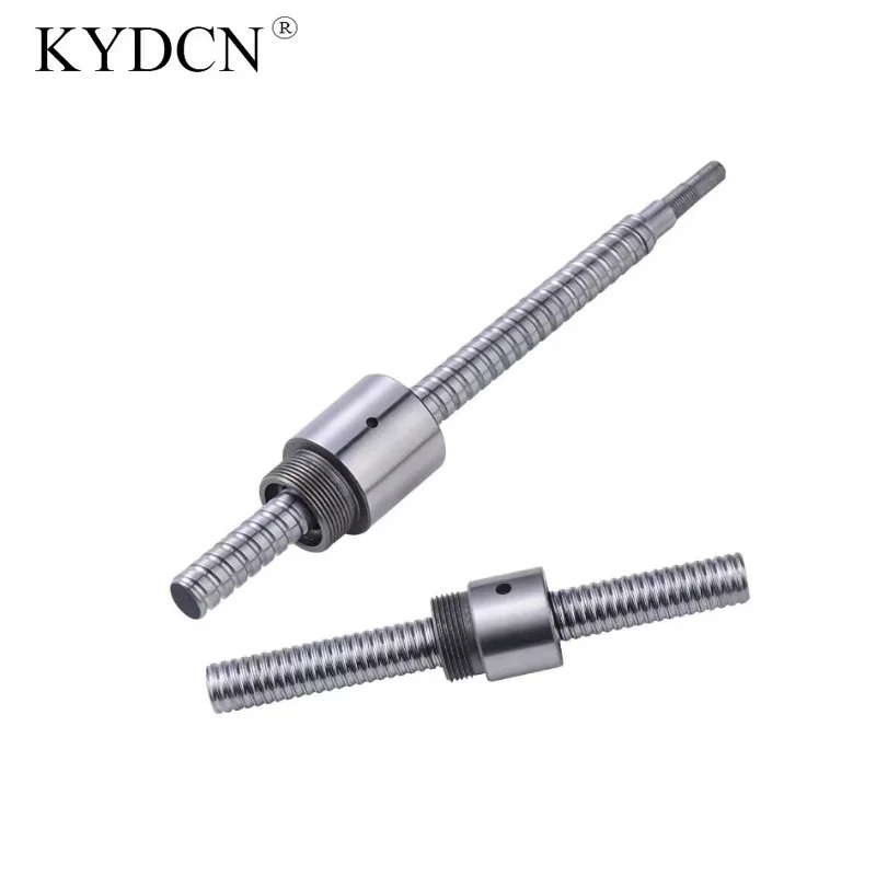 BSH 0801 0802 08025 1002 1004 Micro Ball Screw Rolling Screw Rod Standard End Machined With BSHR Nut For 3D Printer CNC Model