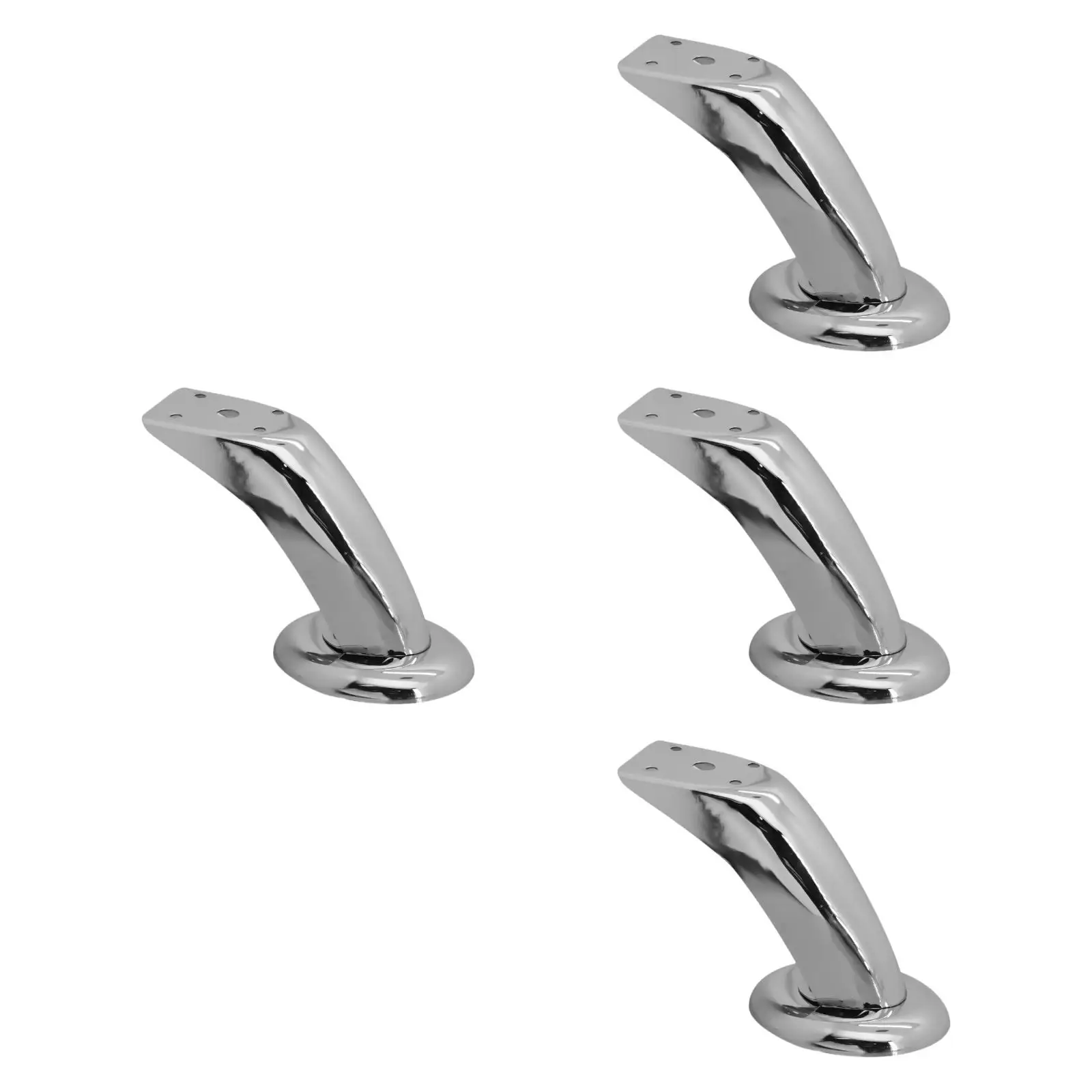 

4x Metal Furniture Legs Height 12cm Iron Sofa Feet for Beds Shelves Cabinets