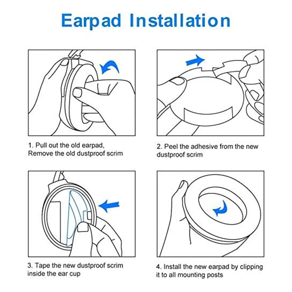 Bose 헤드폰 헤드셋 쿠션 커버용 2x 소프트 메모리 폼 이어 패드, QC35, 2i, 2w