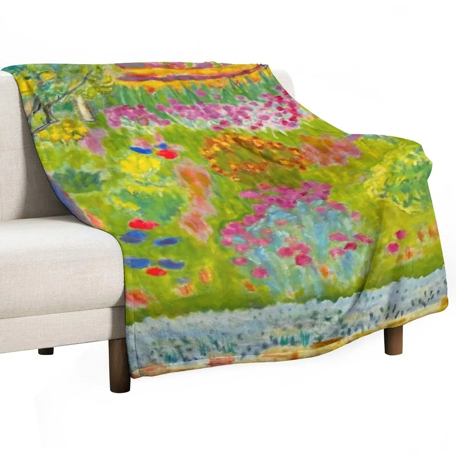 Pierre Bonnard Garden, 1935 Throw Blanket Luxury Thicken For Baby Blankets For Baby Soft Plaid Blankets