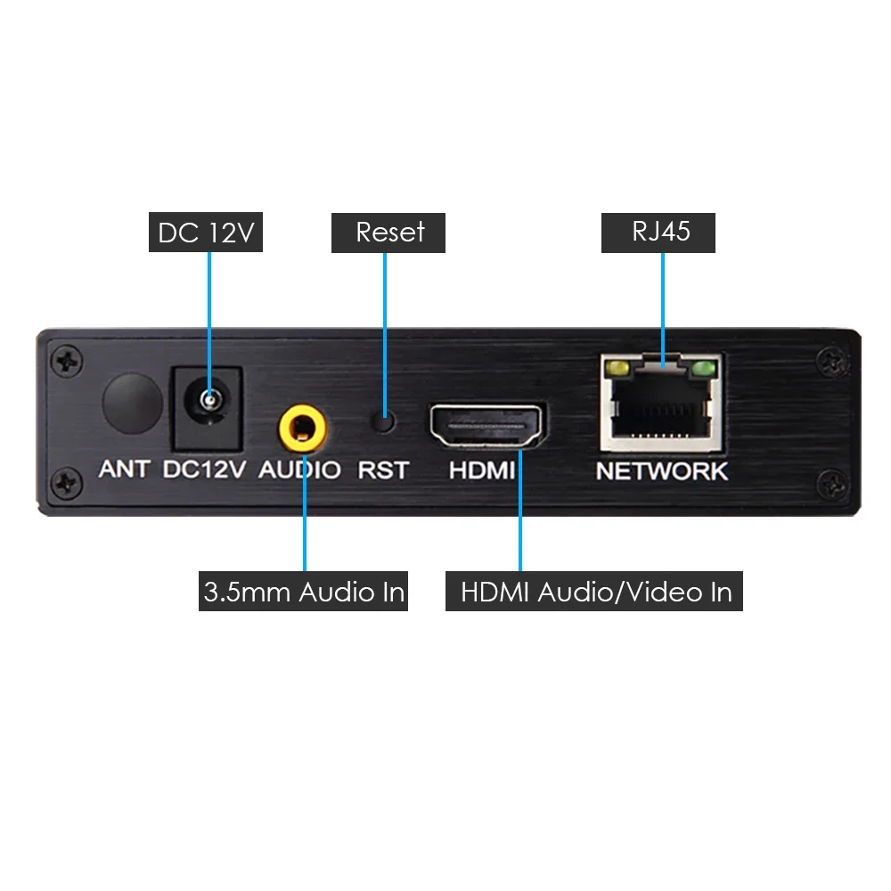 Imagem -02 - Hdmi Vídeo Codificador Adequado para Iptv Cctv Vigilância Conferência Transmissão ao Vivo para Youtube Facebook ts Rtmp Ddns H.265 1080p