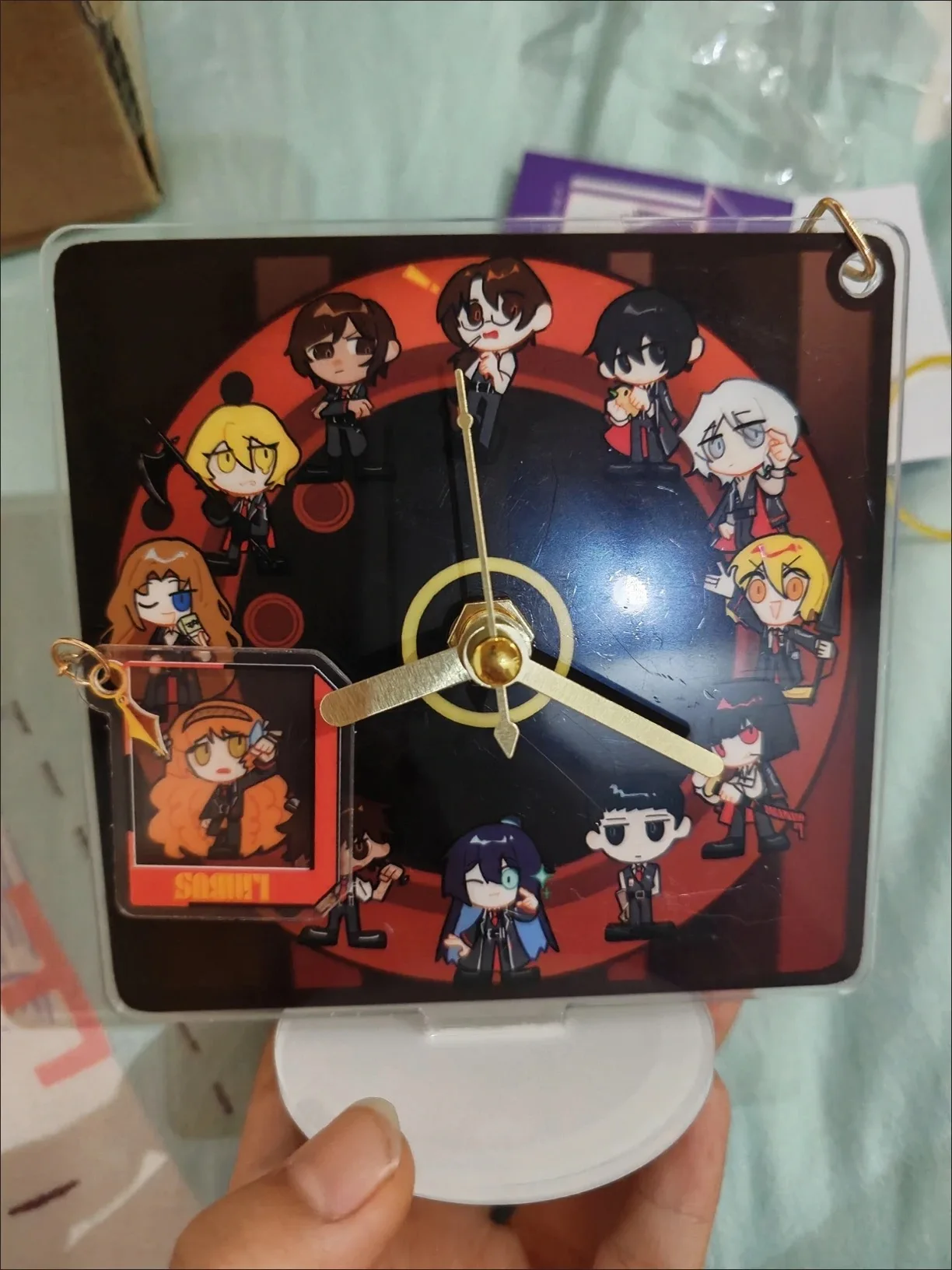 

2025 New Limbus Company Dante - DURANTE Kawaii 11x11cm Clock Desk Decoration