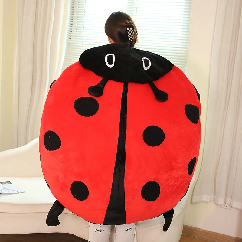 Hot Sale Interesting Wearable Ladybug Shell Party Cosplay Plush Toy Doll Stuffed Soft Sleeping Pillow Bed Cushion Game Gift 59in