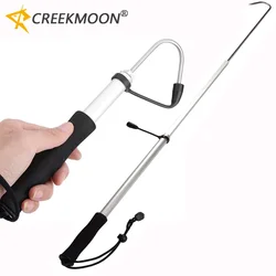 New 60cm/90cm/120cm Stainless Steel Sea Telescopic Fishing Gaff Aluminum Alloy Spear Hook Accessories Outdoor for Saltwater Tool