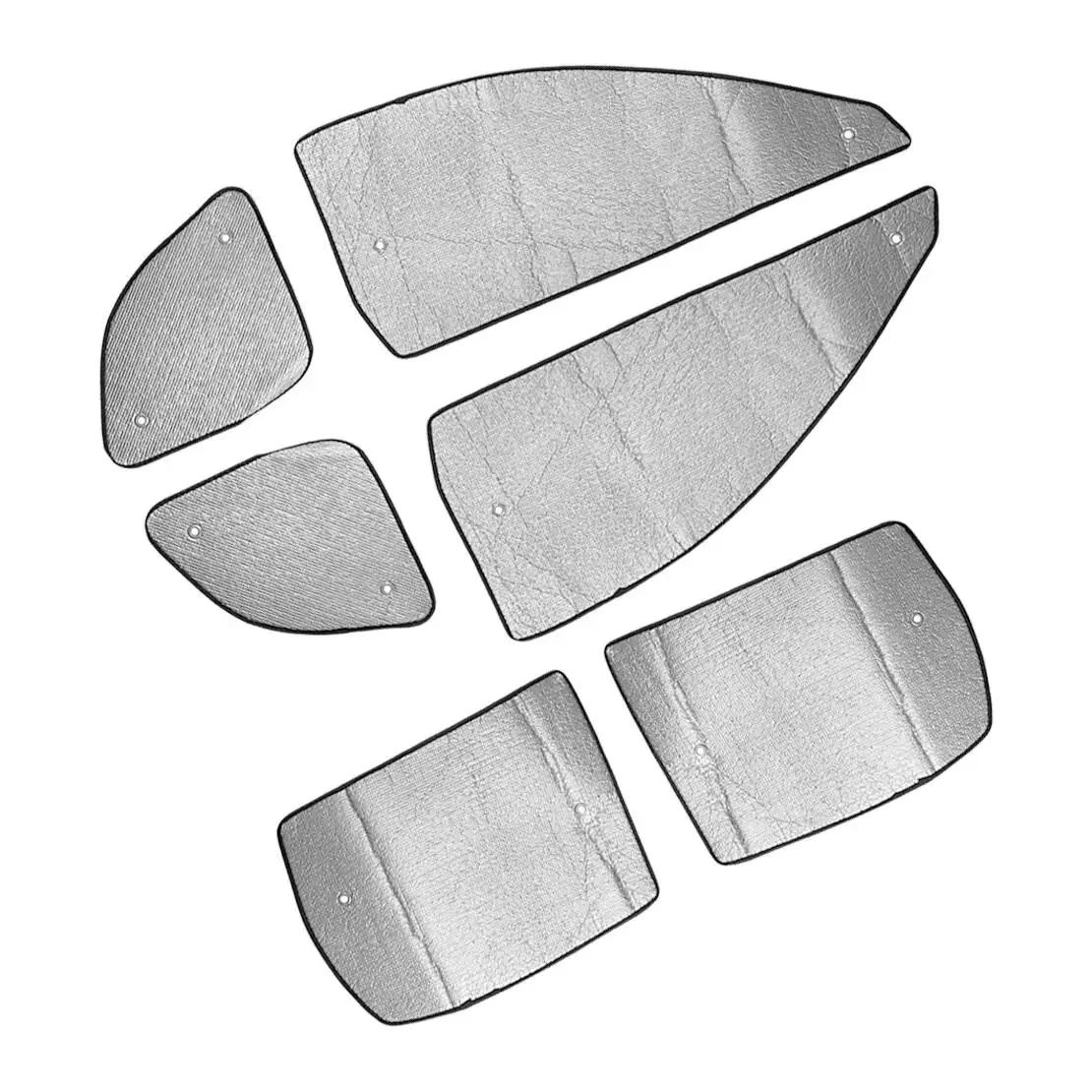 

Black&Silver Side Window Privacy Cover Sunshade UV Block Aluminum Foil Fit for Subaru Forester 2013 2014 2015 2016 2017 2018