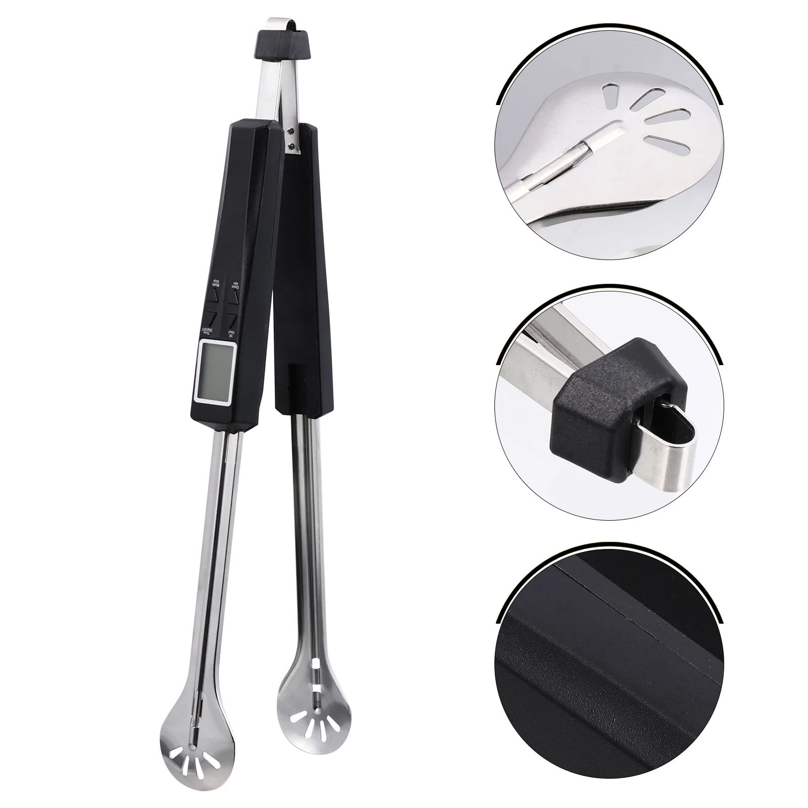 

1Set Barbecue Thermometer Food Tong Easy Use Portable Lightweight Baking Grilling Outdoor Cooking Tool