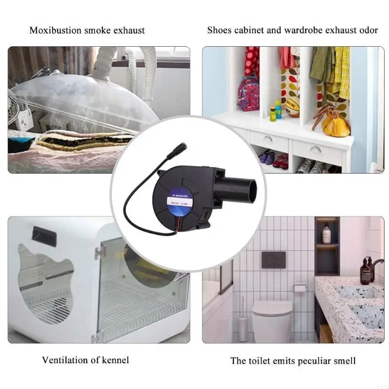 عالية السرعة 9733 مروحة منفاخ صغيرة لسخانات زيت النفايات 12 فولت 35CFM 100-240 فولت المدخلات L43B #3