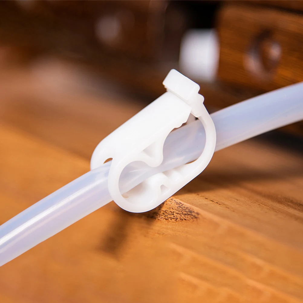 

5pcs Plastic Hose Clamp Waterproof Tube Clip Adjustable for Garden Siphon Micro-Spray Flow Control Teaching Equipment