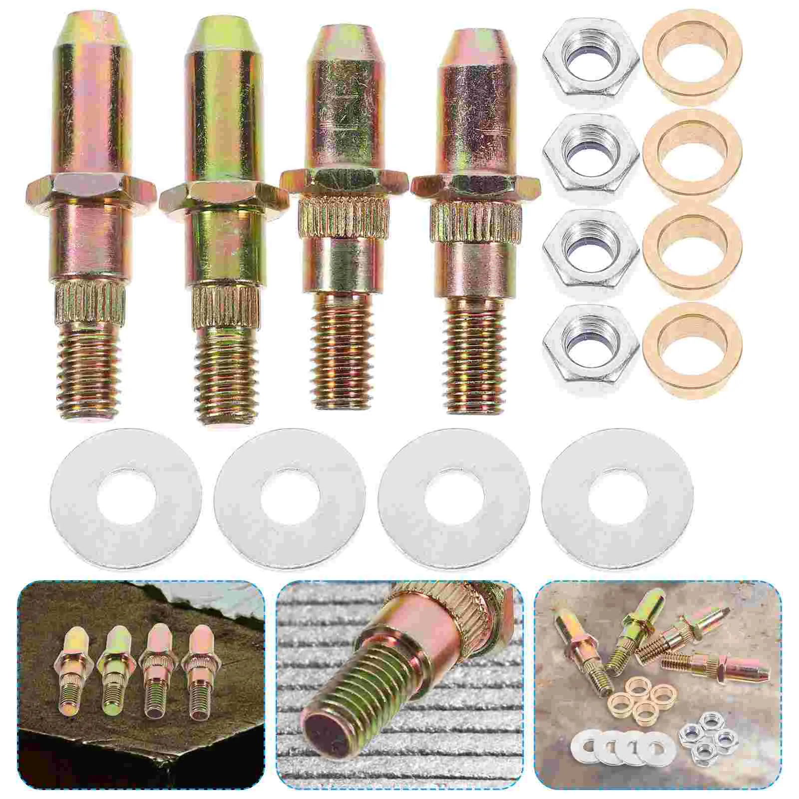 1 Set Door Hinge Pins Bushings Car Door Roller Pins Car Front Door Repair Kit Car Repair Tools Door Hinge Roller Pins