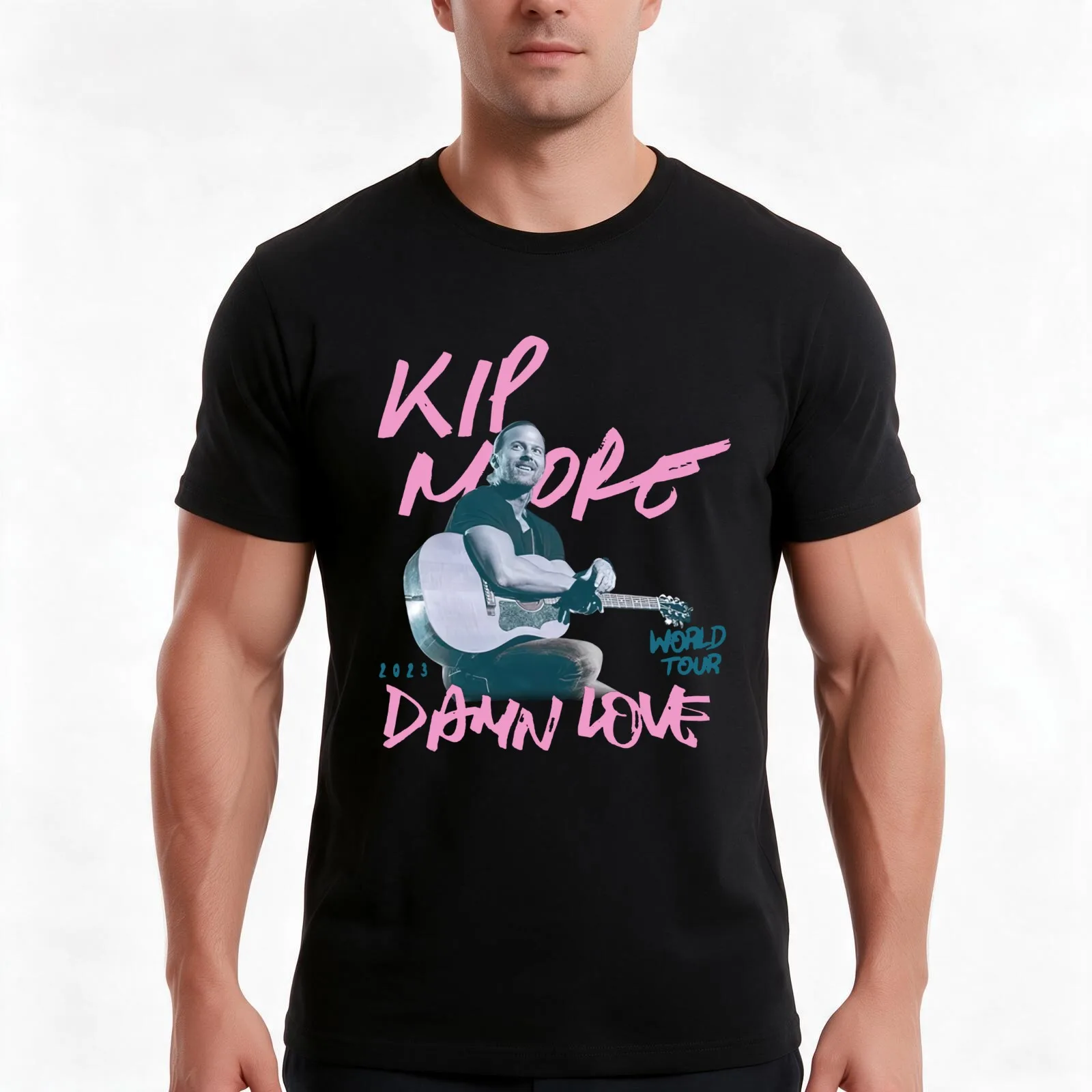 Kip Moore Damn Love Fall Tour 2023 T-Shirt Summer Casual Cotton Tee Oversized Streetwear Tops Vintage Graphic Print