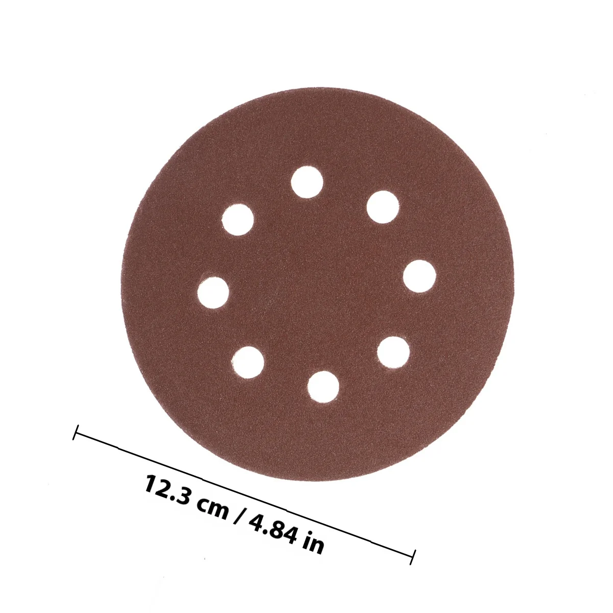 40 Uds discos de lijado con respaldo de gancho y bucle 8 orificios 5 pulgadas 60 80 120 240 grano óxido de aluminio para polvo de LIJADORA Orbital aleatoria