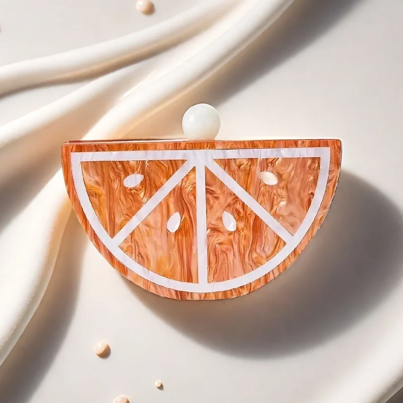 

Женский оранжевый акриловый клатч ручной работы, вечерние сумки, женская сумка для выпускного вечера, свадебные клатчи, мини-свадебный женский кошелек