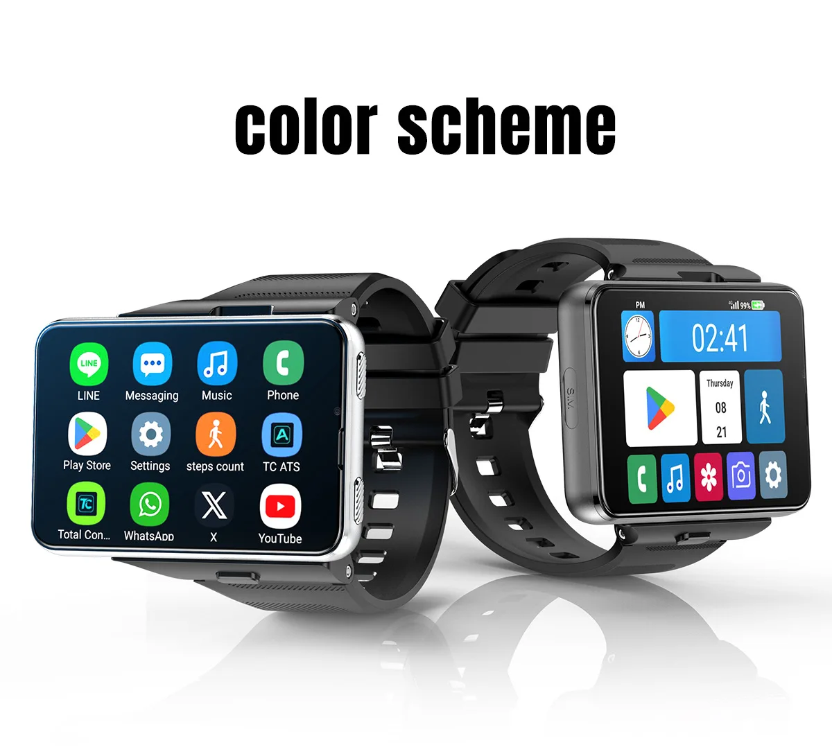 

New S999 Smart Watch 4G LTE MTK6761 Core 4GB 64GB 5.0MP+13.0MP GPS WIFI 2.88 inch Dual Cameras Smartwatch 2300mAh Battery 2025