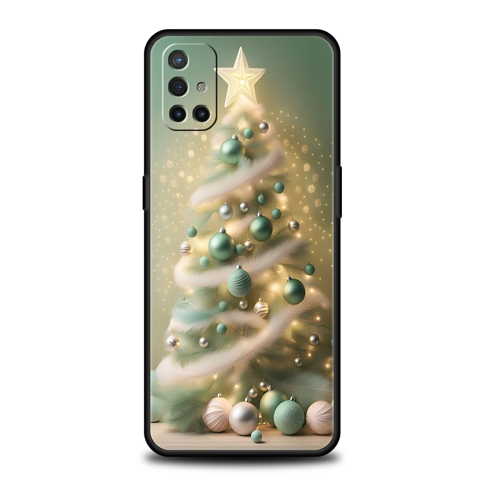 Phone Case For Oneplus 13R 12R 10T 11 R10 Nord N200 N30 N10 10 9 9R 9RT CE 2 3 Pro Lite Soft TPU Cover Christmas Christmas Tree