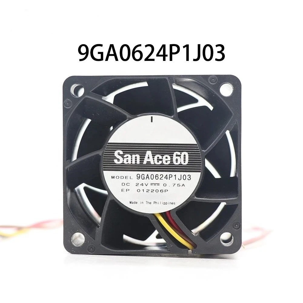 

9GA0624P1J03 FOR SANYO Denki SanAce DC 24V 0.75A 60*60*38MM 4-wire PWM Cooling Fan