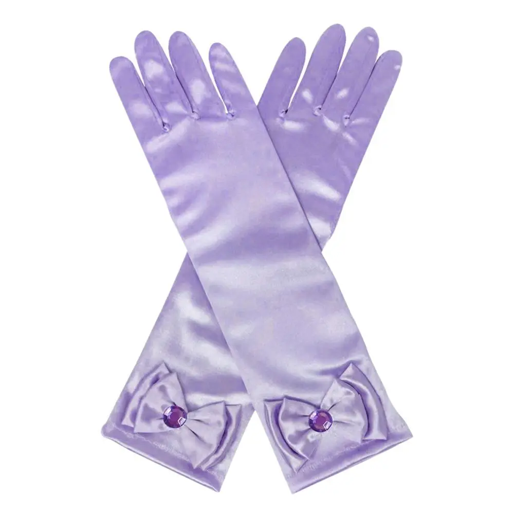 Robe de mariée princesse danse Performance enfants gants longs mitaines à doigts complets gants de scène princesse jupe accessoires