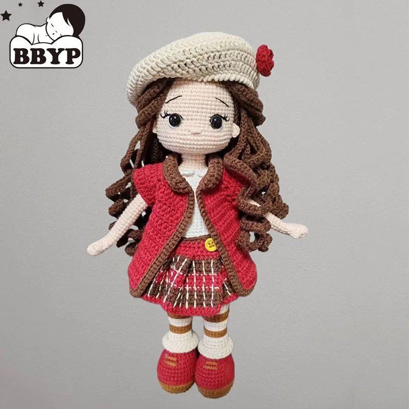 Handmade Knitting Doll Crochet Maria Girls Crochet Dolls For Home Accessories Pattern Craft Toy Ornaments