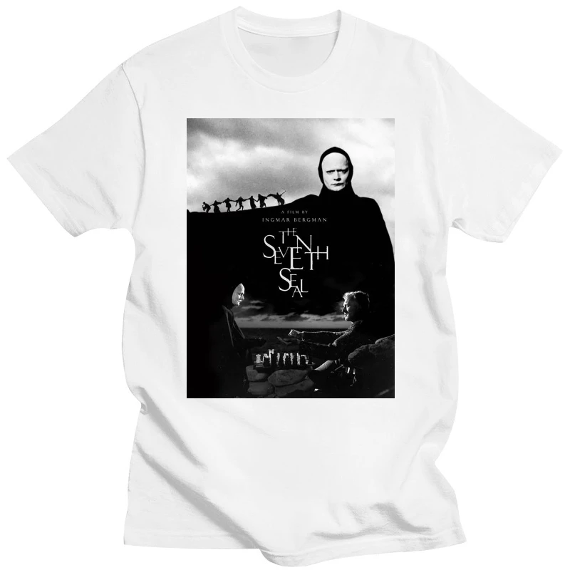 The Seventh Seal T Shirt 162  Ingmar Bergman Criterion Summer Casual Man T-Shirt Good Quality Top Tee