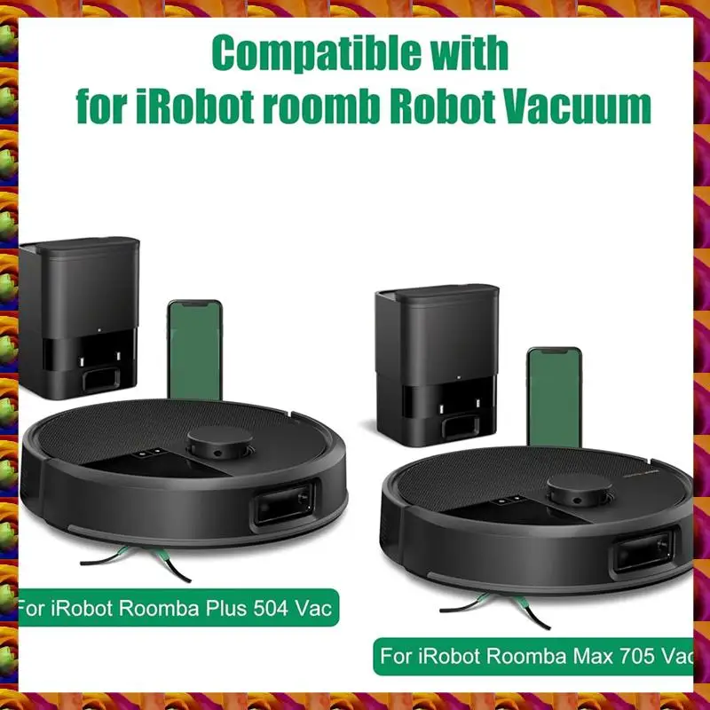 مجموعة مرشحات بديلة من Aimee - تتضمن HEPA (6 قطع) لـ Irobot Roomba Max 705، لملحقات المكنسة الكهربائية الروبوتية Roomba Plus 504