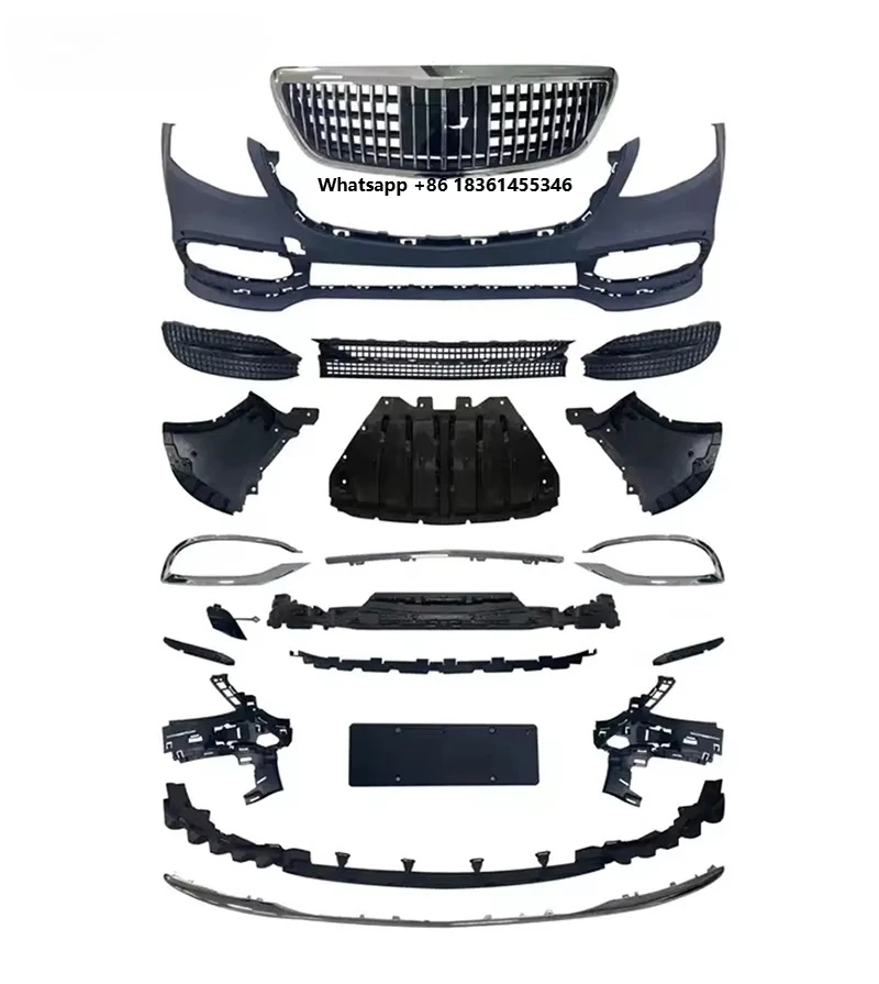 

for S Class W222 Modified to Body Kits Car Modified Style Front Bumper Rear Bumper with Lamp