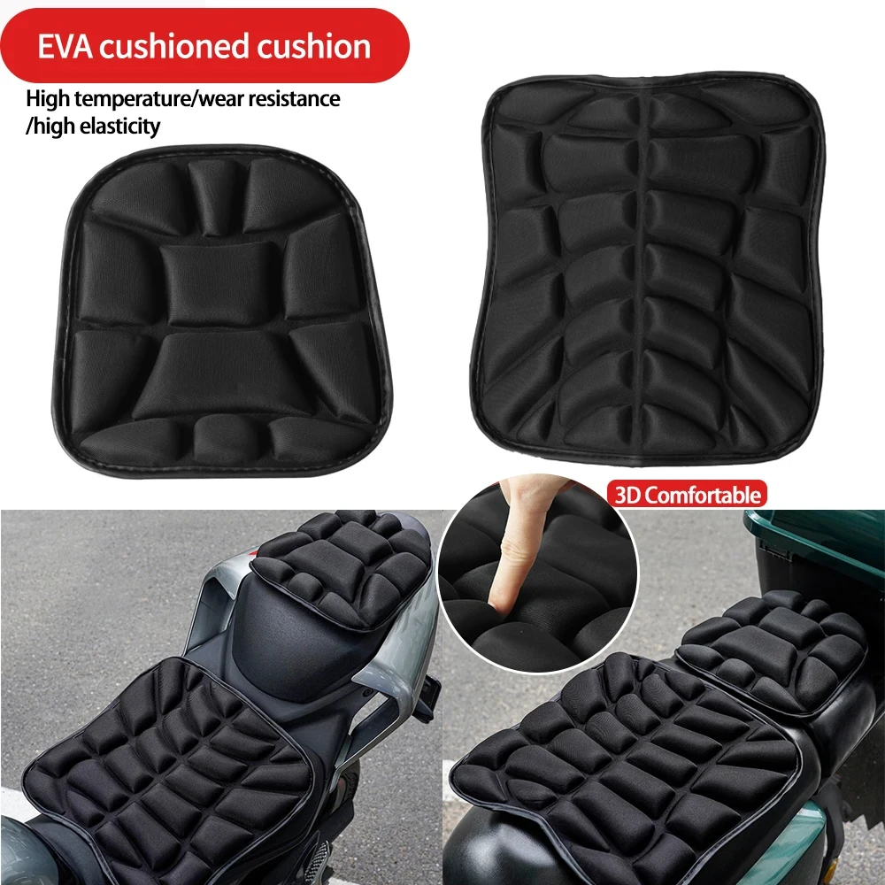 Motorcycle Seat Pad 3D Comfort Gel Cushion Seat Breathable Universal Shock Absorbing Seat Cover for Advanced Mountain
