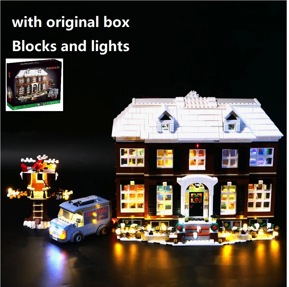 

With Original box Ideas Movie Series Home Alone McCallister House Model Harry Marv 21330 birthday，Halloween，Christmas Gifts