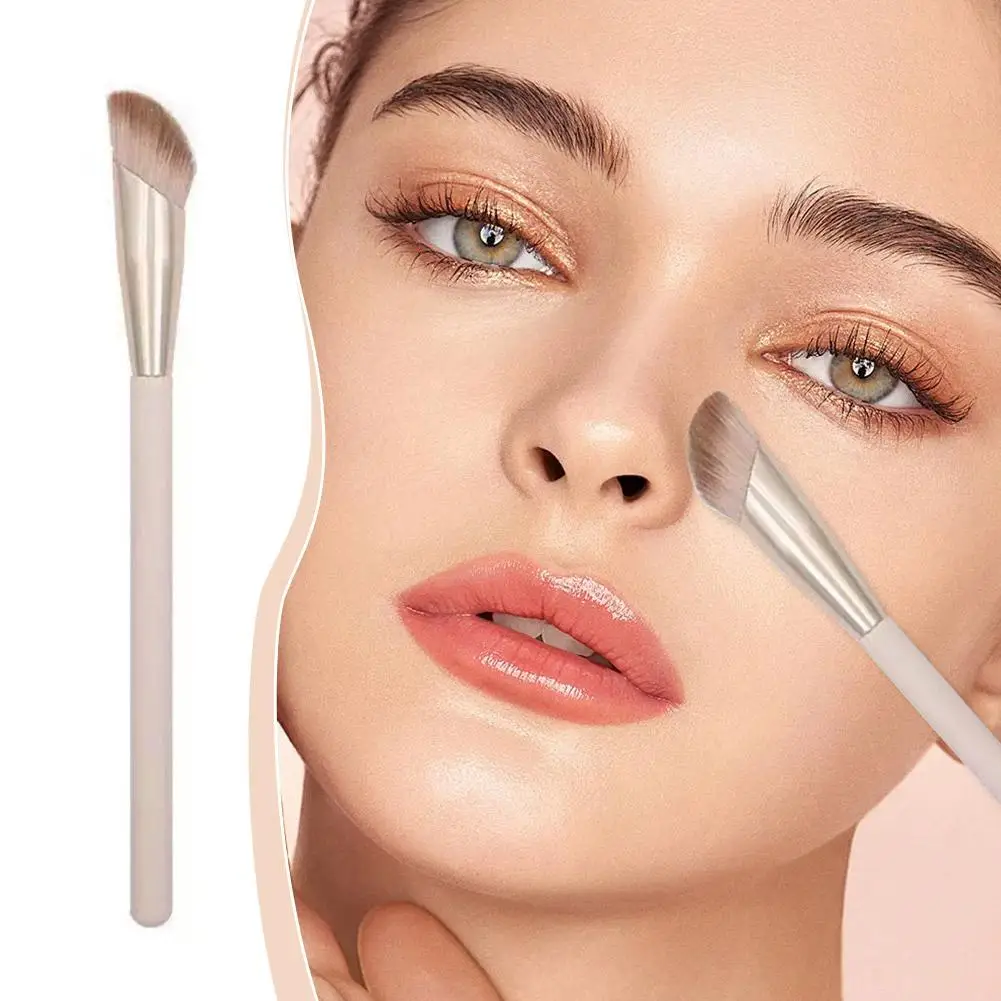 فرش مكياج كريم أساس سائل كونسيلر أحمر الخدود فرشاة رأس مائل للوجه كونتور أداة مكياج احترافية #3