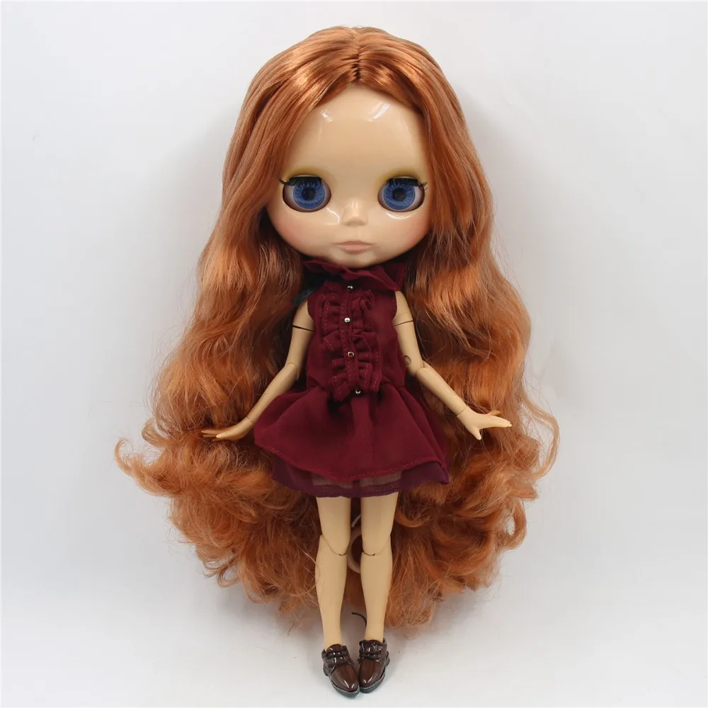 ICY DBS Blyth doll 1/6 bjd tan skin joint body shiny face 30cm toy girls gift