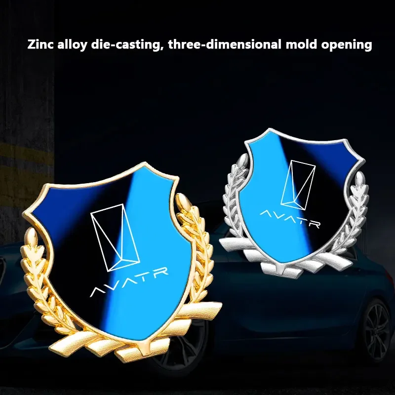 

3D Metal Car Trunk Window Side Emblem Badge Decal Sticker with logo For Changan AVATR Car Accessories
