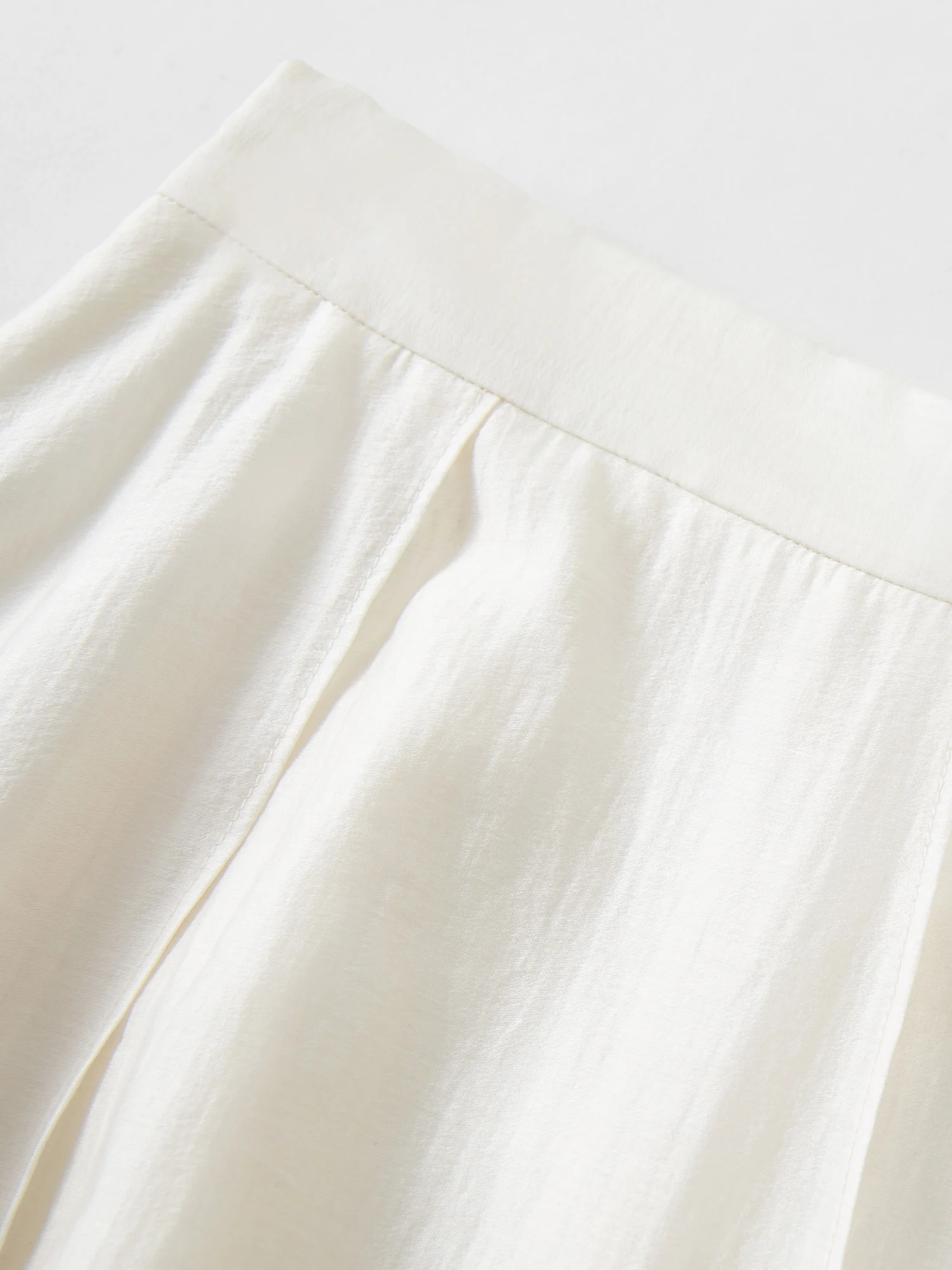 DUSHU 2026 Summer Women's Acetate Paneled A-Line Skirt - Urban Sophisticated Style for City Commute and Daily Outings