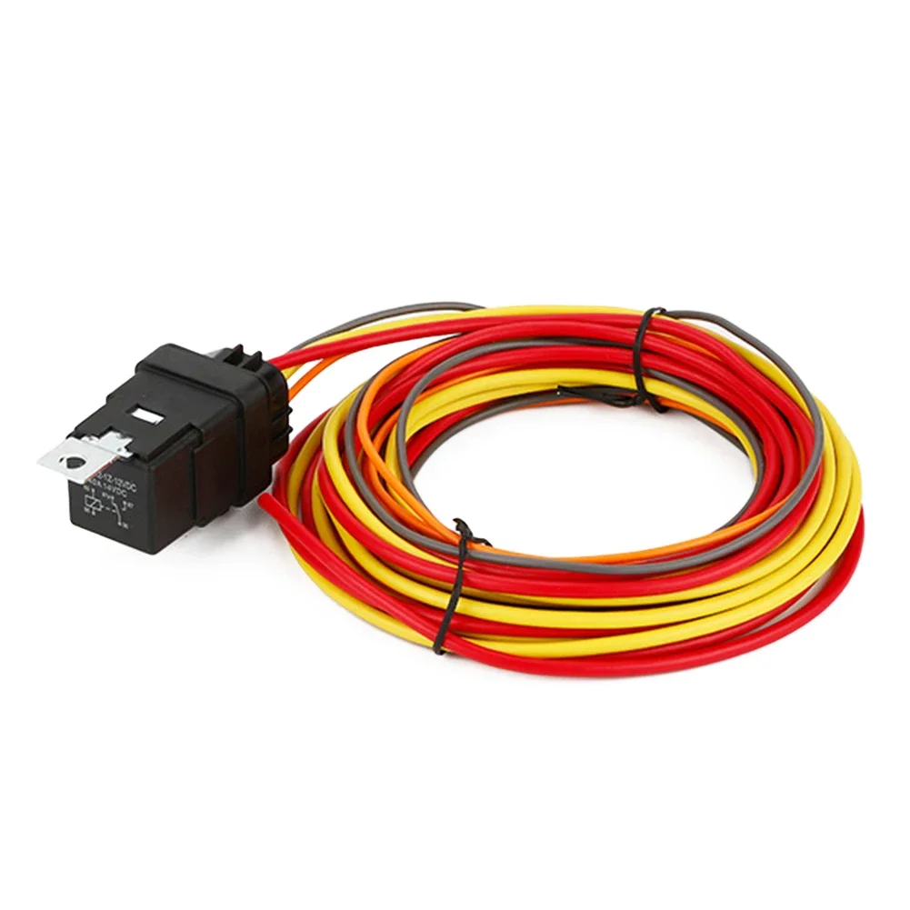 Heavy Duty Wiring Kit for Electric Fans Waterproof Relay Efficient Cooling Professional Installation Recommended