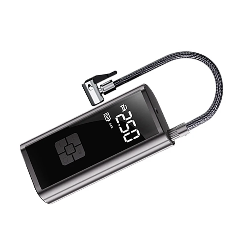 ABGR-bomba de aire inalámbrica montada en vehículo, bomba de aire eléctrica, neumático portátil, iluminación inflable, bomba de aire para automóviles