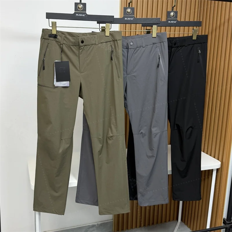 

Легкие мужские повседневные брюки 3D-кроя, быстросохнущие, водонепроницаемые, эластичные рабочие брюки, молодежные летние модные штаны
