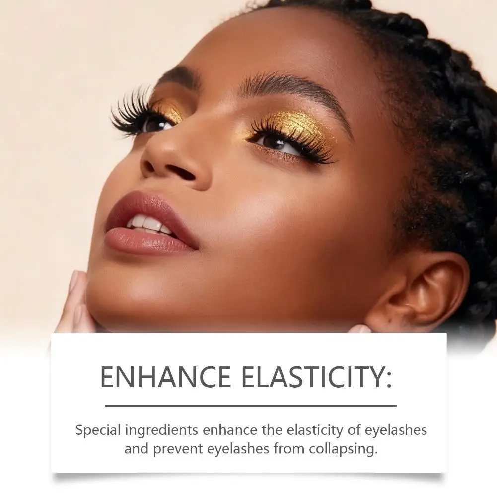 천연 두꺼운 컬링 마스카라 메이크업 비 얼룩 브러쉬는 속눈썹을 길게 만듭니다 방수 빠른 건조 블랙 컬링 마스카라 화장품