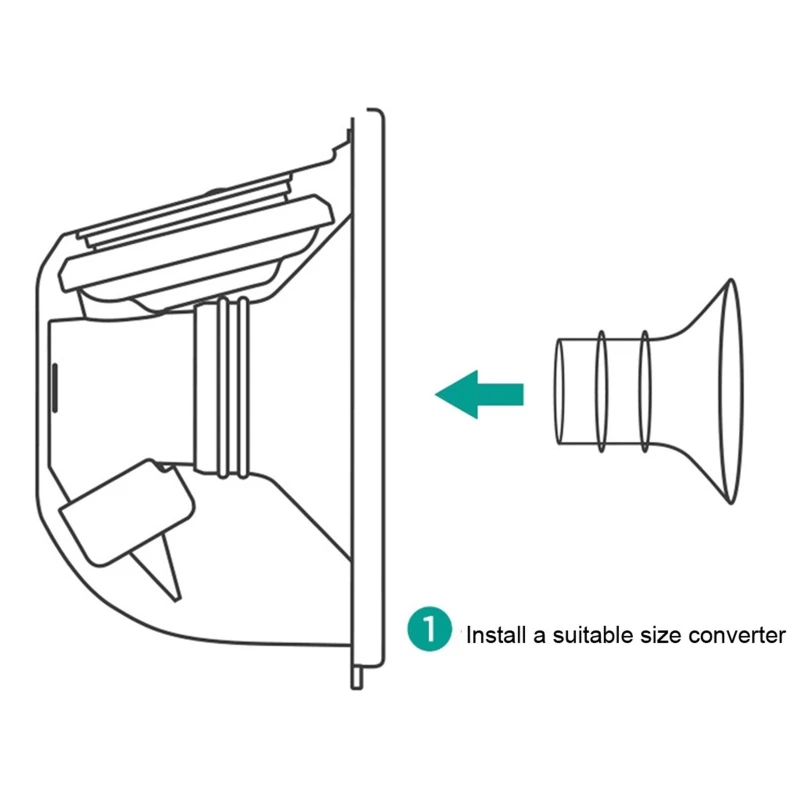 Inserts bride pour tire-lait, entonnoirs, tasses, convertisseur taille calibre, réduit le Tunnel du mamelon vers le