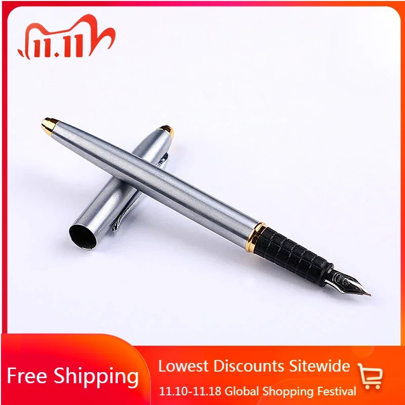 

New Luxury 240 All-stell Fountain Pen Fine 0.5mm Writing Ink Pen Students Practice Calligraphy Writing Smooth School Supplies