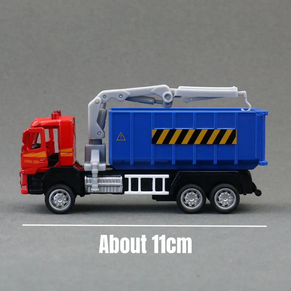 1/72 Volvo Engineering Fire Engine Dump Mixer Garbage Truck Toy Car Model Diecast Vehicle Miniature Pull Back Collection Gift