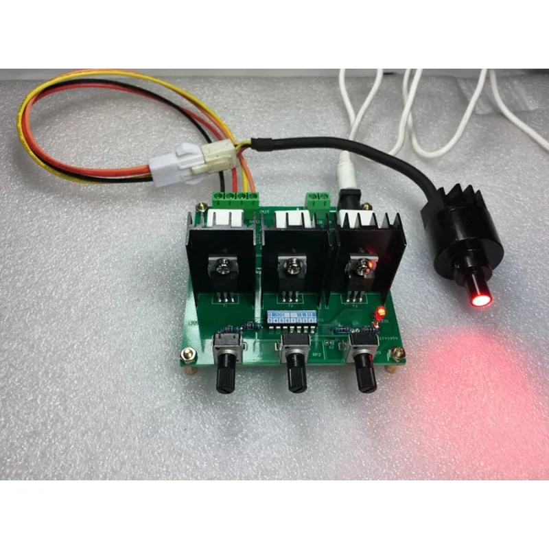 Red, Green, Blue, RGB Three-color LED 3*1W Point Light Source with Light Source Controller Adjustment Board RGB Controller