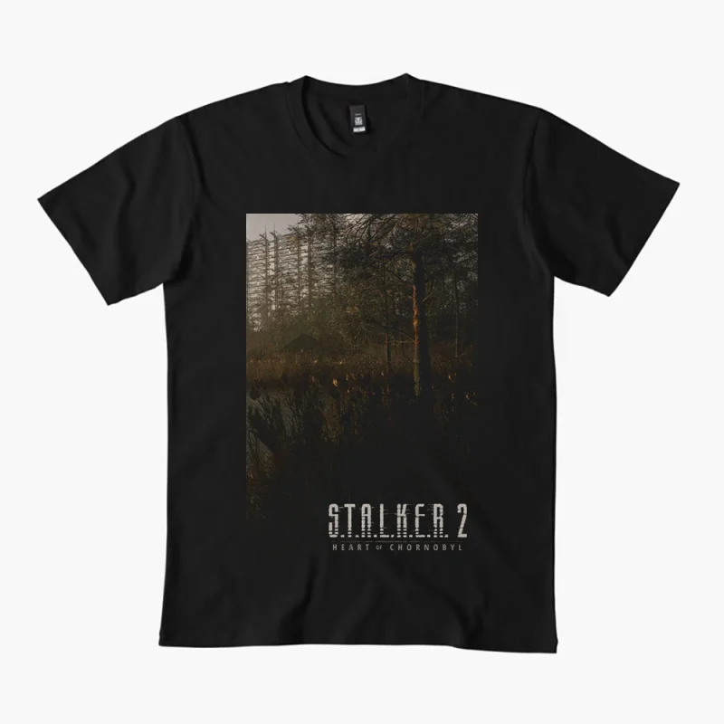 

S.T.A.L.K.E.R. 2 Shadow of chernobyl 0401 Danger exclusion zone gift t shirt Video game Stalker Graphic Clothes All size Tops