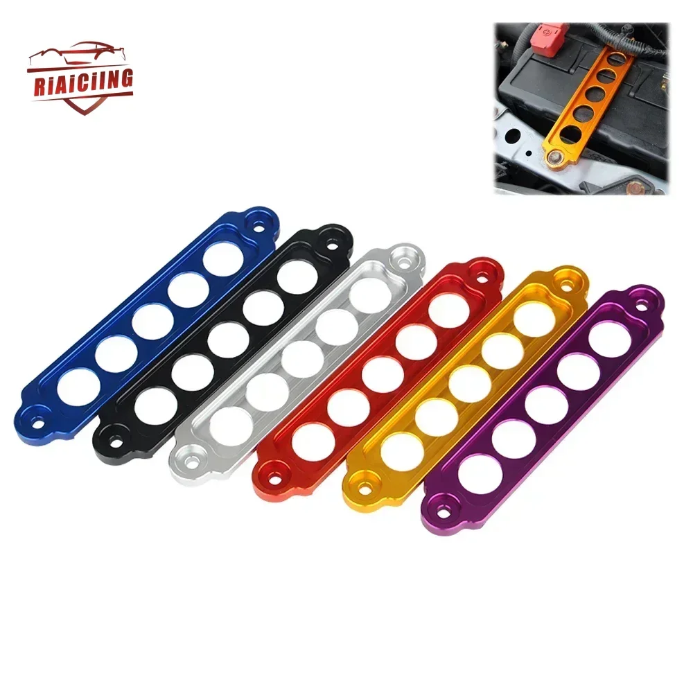 Premium Anodized Aluminum Battery Lock Bracket - Secure Tie Down for Racing Batteries in Honda and Nissan Vehicles