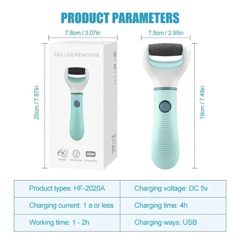 Electric Foot Grinder Remover Dead Skin Professional Grinding Exfoliator Remove Dry Dead Cracked Safe Painless Repair Care