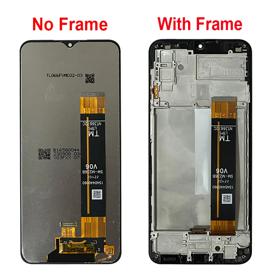 6.6\'\' Screen For Samsung Galaxy M23 M236B SM-M236L LCD Display With Frame Touch Panel Digital For Samsung M23 Screen Replacement