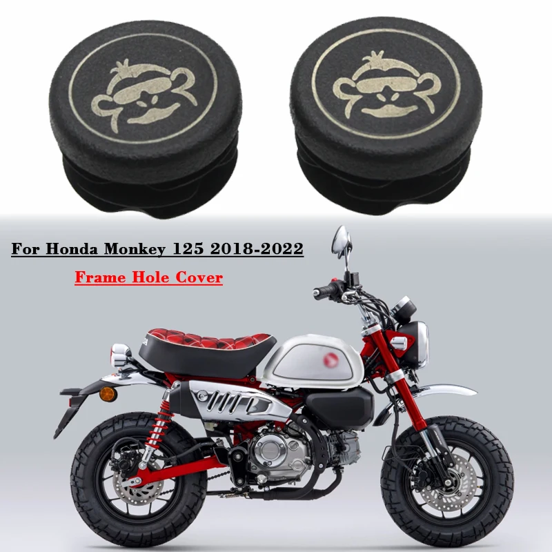 

Fit For Honda Monkey 125 Monkey125 2018 2019 2020 2021-2PCS Motorcycle Frame End Caps Frame Hole Cover Caps Plug Decorative