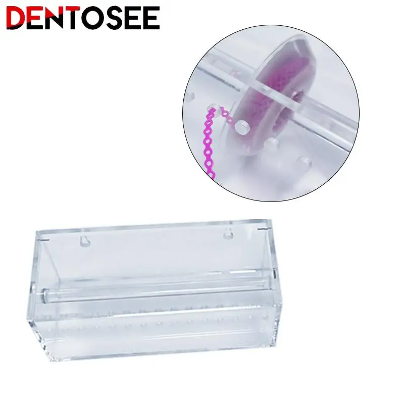 

Dental Power Chain Box Rubber Chain Dispalyer Placing Dispalyer Multifunctional Dentist Orthodotic Tool Acrylic Matirial