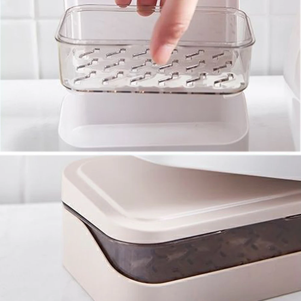 Portable Soap Storage Box Dustproof Sealed Soap Box Bathroom Supplies Soap Holder Soap Cases Waterproof Moisture-proof