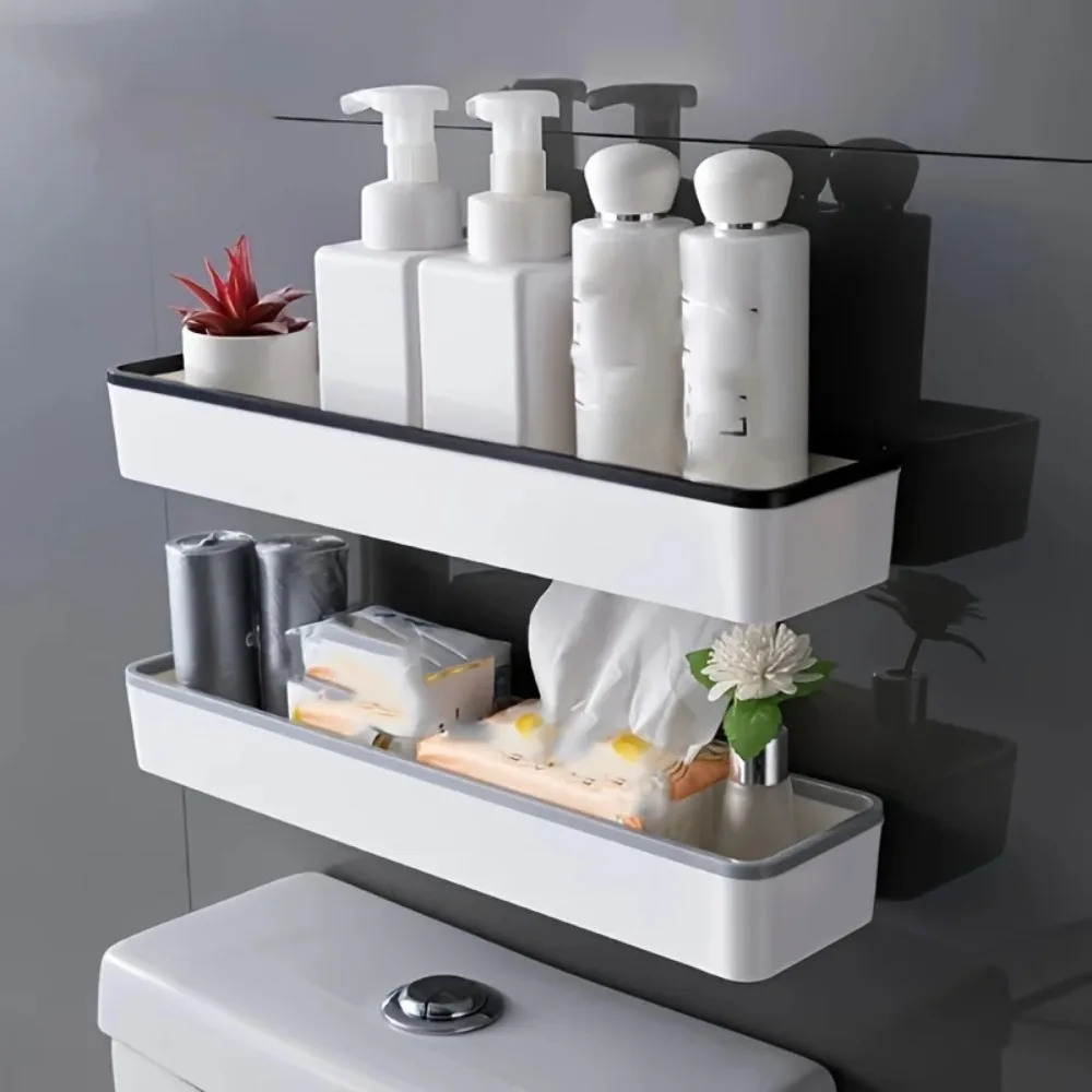1pc Wall-Mounted Toilet Caddy | Perfect for Toilet Tissue, Sundries - Commercial Toilet Paper Holder
