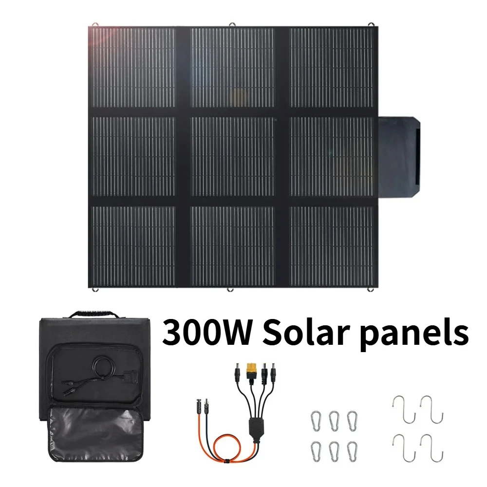 

300 Вт 12 В Моно Портативная зарядка аккумулятора Солнечная панель Кемпинг Складная солнечная панель для автодома Off-grid Living