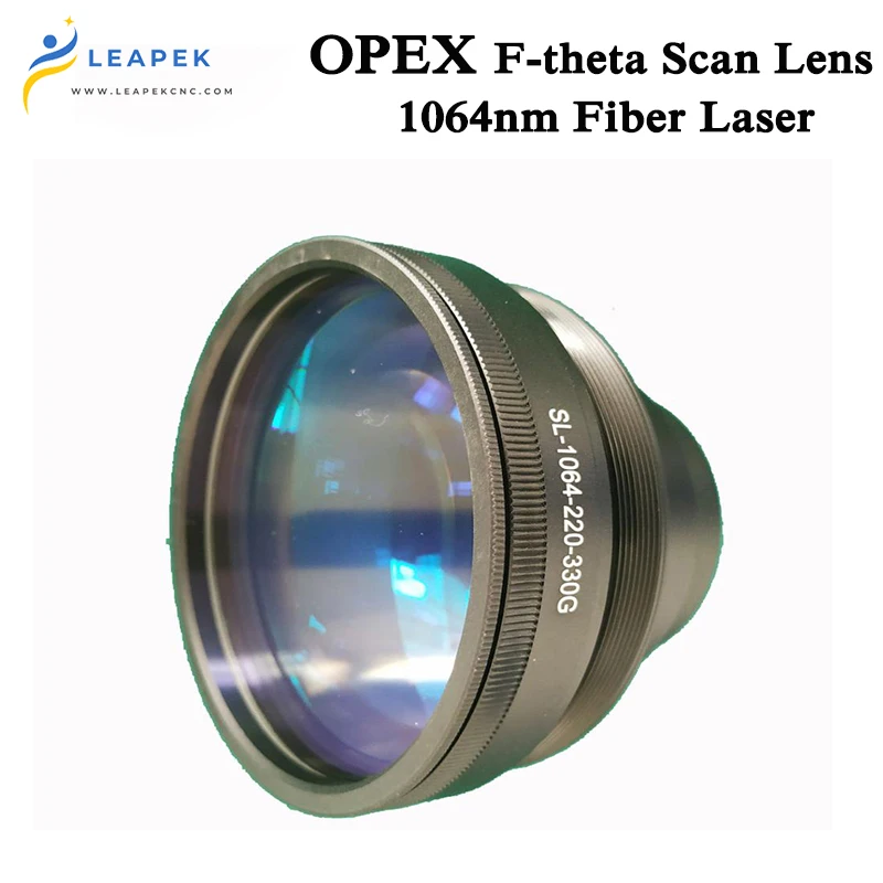 F-theta 1064nm Focus Lens Laser Focal Length 63-420mm Scan Field 50×50-300×300 for Fiber Galvo System